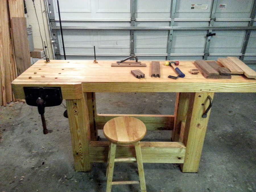 My Workbench Build - Hand Tools Only - Create Your Free 